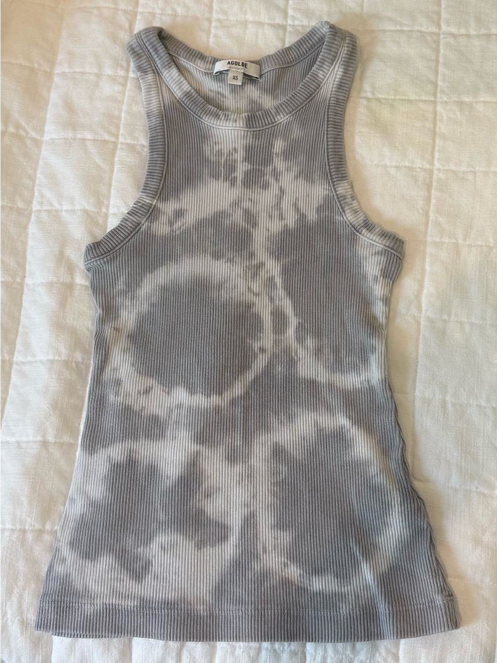 AGOLDE Riley Ribbed Tie Dye Tank Top - Picture 3 of 4